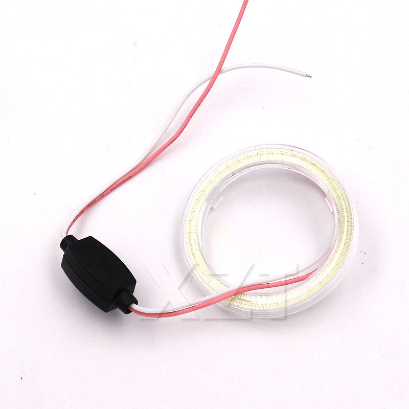 1pcs DC12V Daytime Running Round COB Angel Eyes Halo Car LED Light Ring Headlight Lamp 60/70/80/90/100/110/120mm