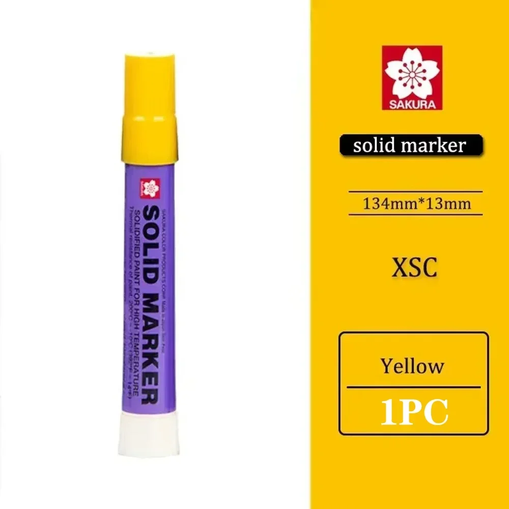 1PC SAKURA XSC Solid Color Marker Paint Pen Industrial Crayon Dry Writable Steel Plate Water-oil Surface Permanent Markers: Dark Green