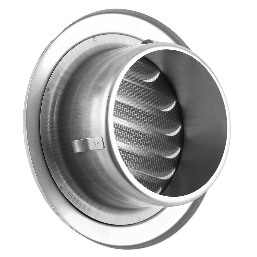 Wall Air Vent Stainless Steel Round Wall Air Vent Flat Grille Ducting Ventilation Cover Outlet Insect Mesh