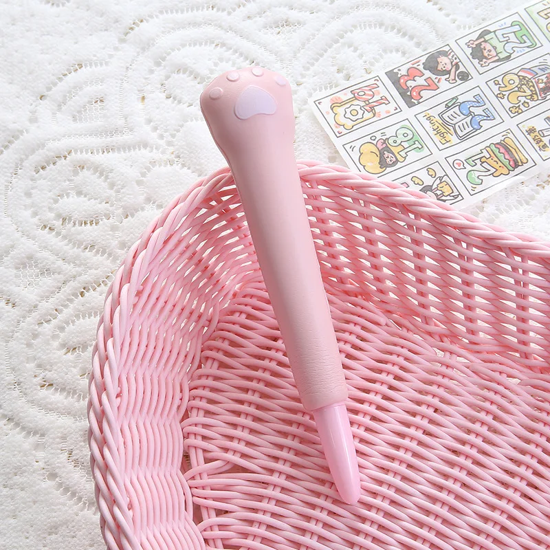 Stress Relieve Gel Pens Kawaii Rabbit Squishy Foam Signature Pens Cute Roller Pens for School Korean Stationery Office Supplies: Red