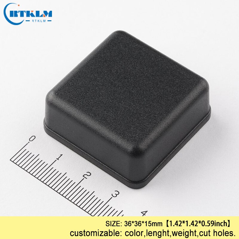 Small plastic project case DIY plastic housing for Electronics Enclosure abs Junction Box PCB desktop box 36*36*15mm