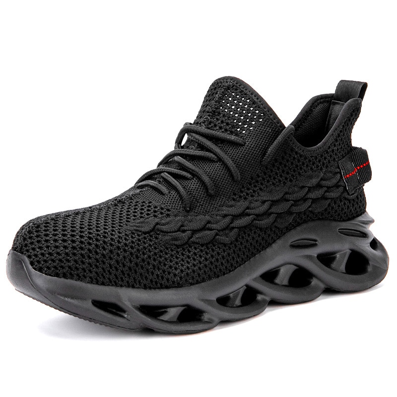 Mannen Stalen Neuzen Veiligheid Werkschoenen Voor , Lichtgewicht, Ademend, Smash-Proof, prikbestendige En Antislip Veiligheid Sh