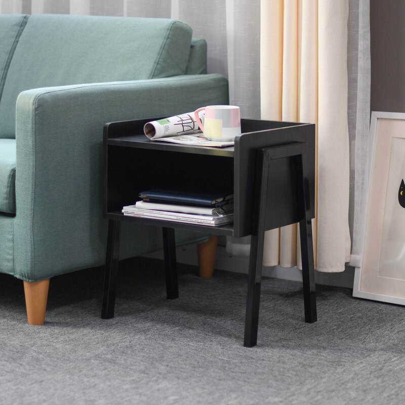 small simple home small side table coffee table sofa side table bedside table living room small tea table: C