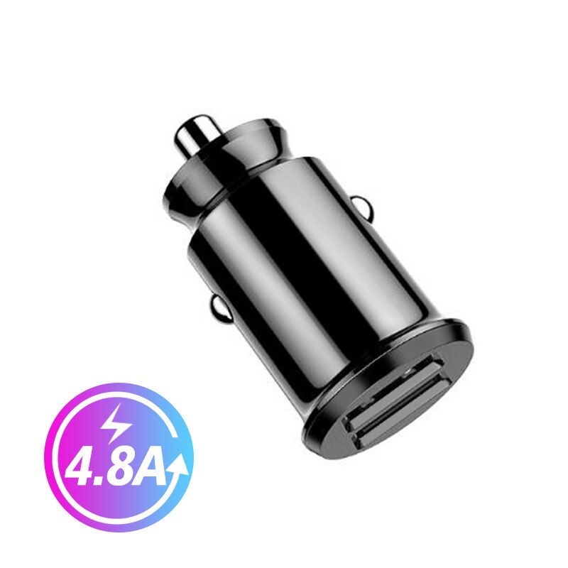 ANMONE Mini Schnelle Dual USB Auto Ladegerät Adapter 3,1 EINEN Schnellen Ladung Auto Telefon Ladegerät Für Tablette praktisch Auto-ladegerät: 4.8A Schwarz Ladegerät