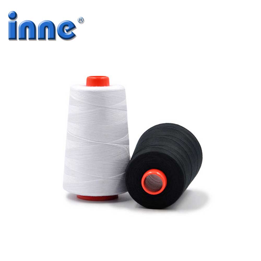 INNE 3000 Yards Length Sewing Overlock Thread 40S/2 Threads Polyester White Spool Sew Accessories Parts