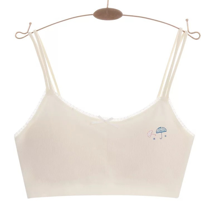 Meisjes Beha Katoen Kids Sport Beha Ademend Bustier Voor Meisjes Kinderen Sport Bras Soft Bh Zonder Beugel: 6
