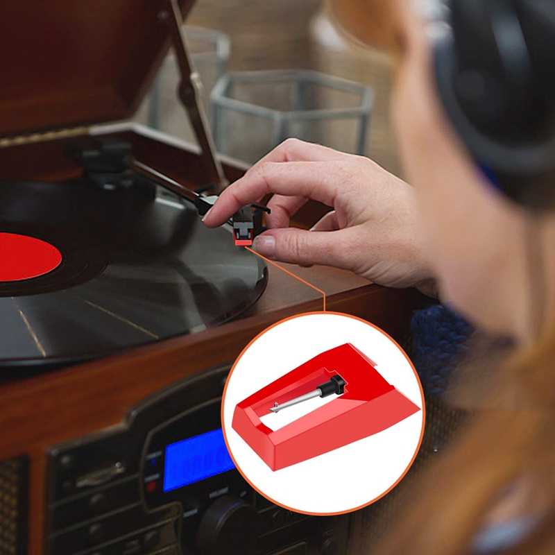 12Pcs Record Player Needle, Replacement Stylus Needle Turntable Universal Needle For Most Phonograph Vinyl Record Player