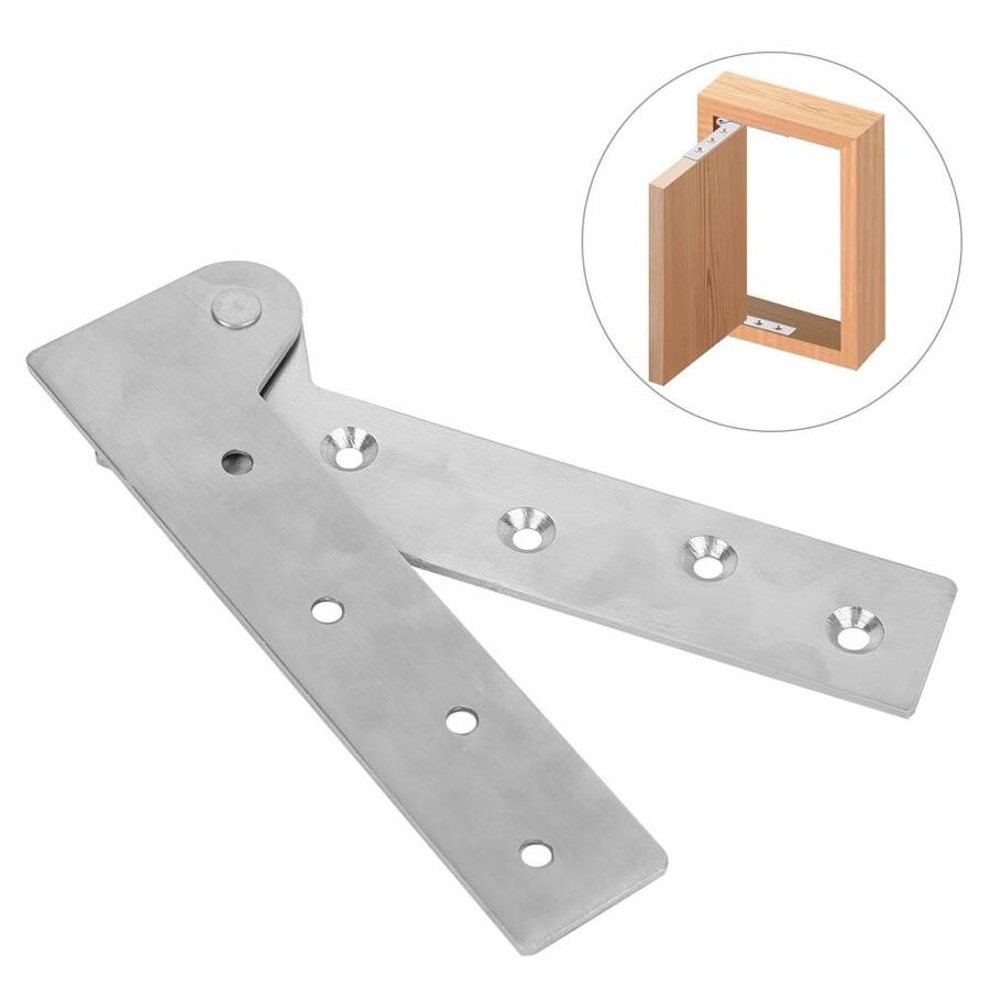 2Pcs Stainless Steel Hinge 180 Degree Rotation Door Shaft Hinge Cabinet Cupboard Wardrobe Furniture Hinges