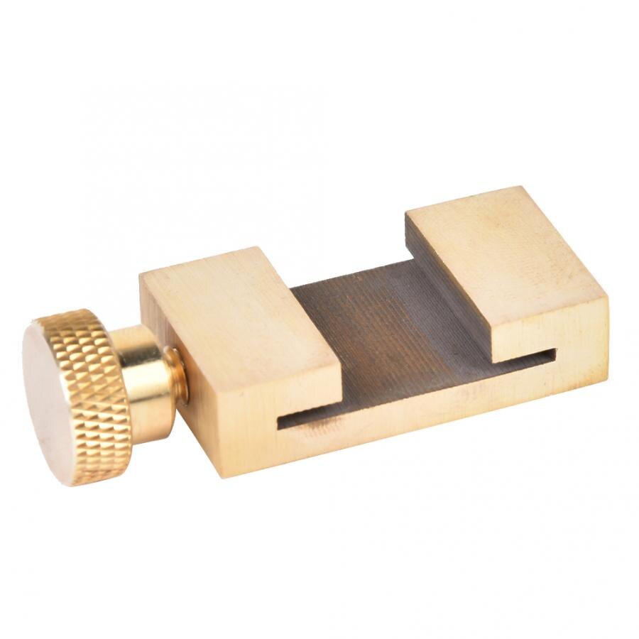 Brass Ruler Locating Block Woodworking Marking Locator Angle Scriber Carpenter Location Line Scriber Block Gauge Measuring Tools