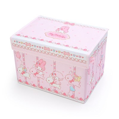 Household Japanese-style Cute Fabric Foldable Storage Box with Lid Can Store Books and Toys, Sundries In Student Dormitory.: 5