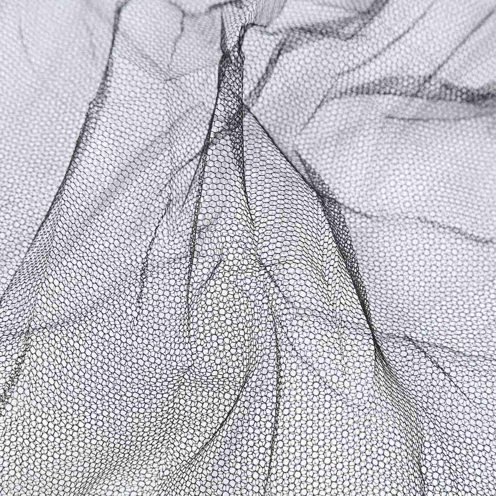 A19f-2x x 4- hjørnesengnet/myggenet til baldakin/queen size-seng (190 x 210 x 240cm ( sort)