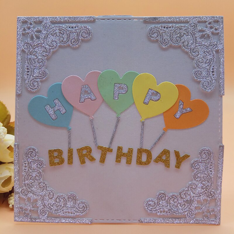 Balon Ballon numer urodziny 2018 Nowy przyjazd metal wykrojniki szablon ponczu papier robić scrapbookingu diy rzemiosło fotograficzne szablon umiera