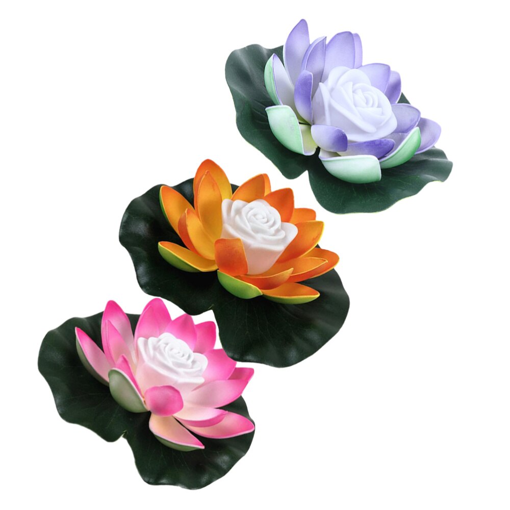Lanterne Lotus Fleur Flottante Lumière Solaire - Nénuphar LED Pour Bassin Piscine Jardin