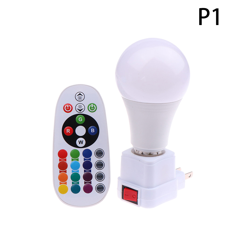 LED farbige Glühbirnen bunte Fernbedienung Glühbirne RGB Farbwechsel Globus E27 Schraube Mund Innen beleuchtung Dimmen kleine Nacht lampe: Blau