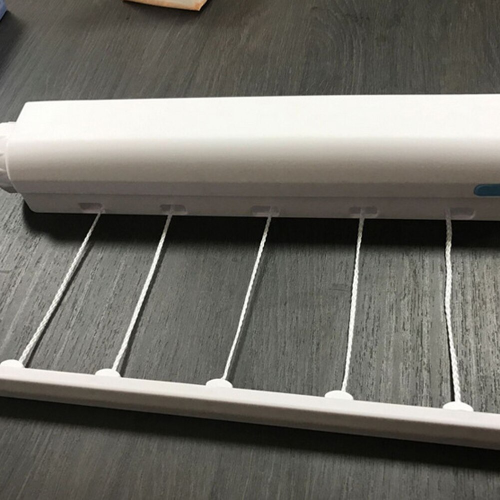 Clothesline Retractable 3.2/3.75m Spring automatic expansion Drying Clothes Towel Rack Portable Clothesline For Apartment