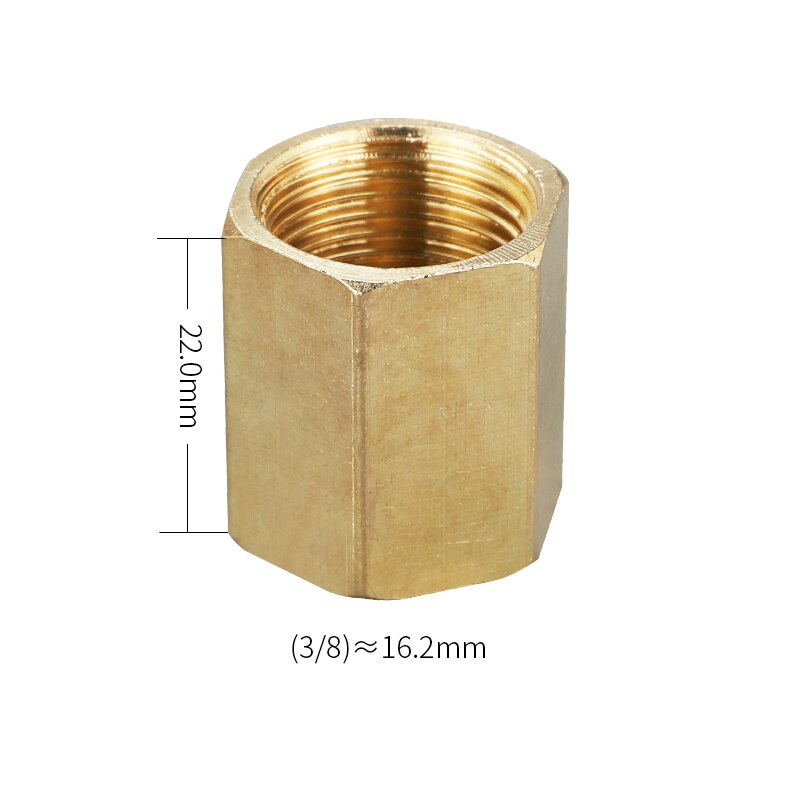 Brass Pipe Fitting Copper Hose Hex Coupling Coupler Fast Connetor Female Thread 1/8&quot; 1/4&quot; 3/8&quot; 1/2&quot; 3/4&quot; BSP For Water Fuel Gas: 03