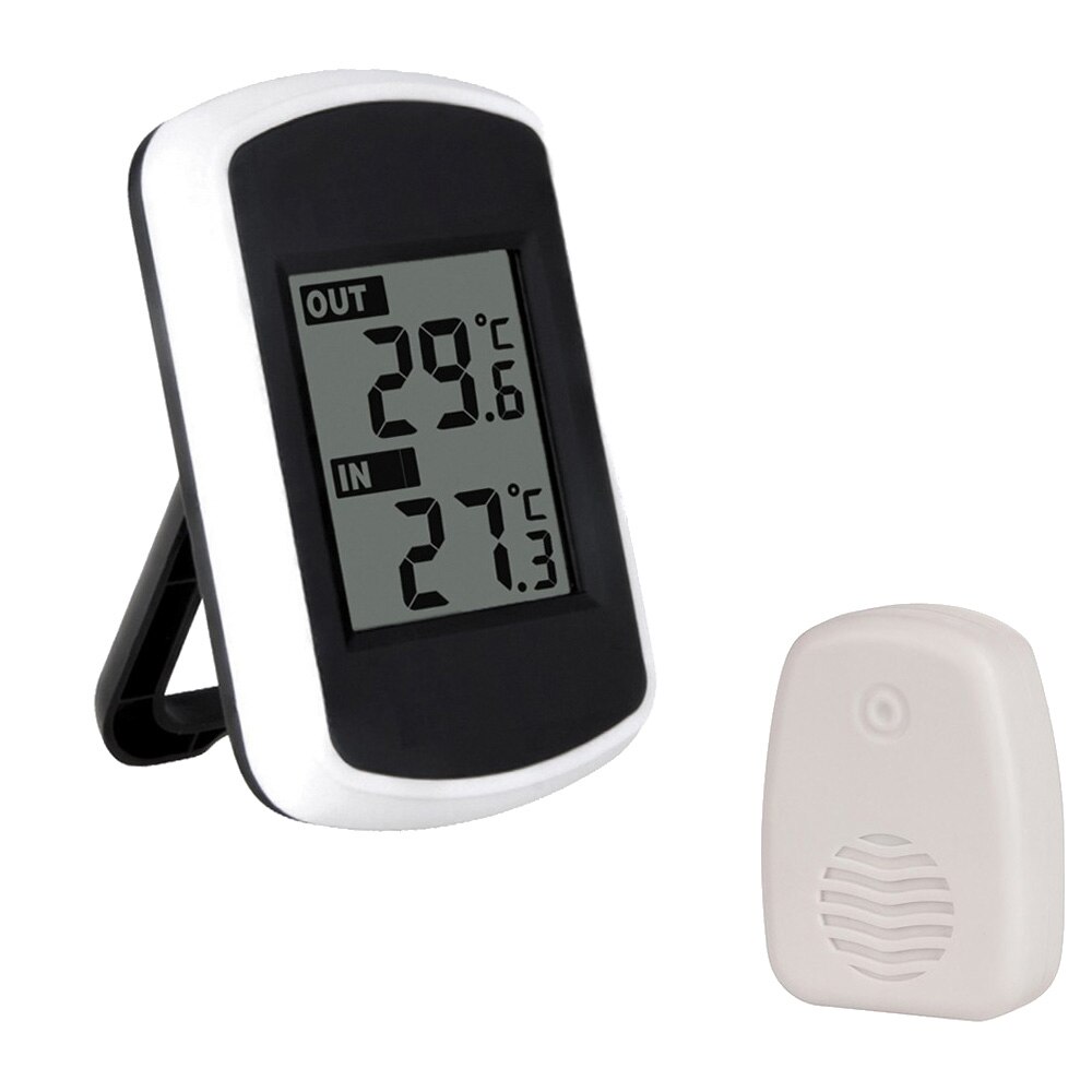Digital lcd trådlös termometer väder inomhus/utomhus temperaturmätare 1x mottagare , 1 x sändare