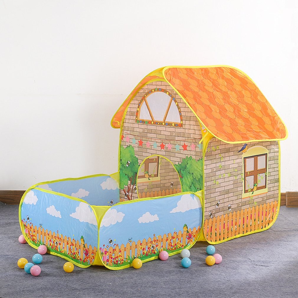 2 In 1 Kinderen Tent Tipi Grote Kinderen Speelhuisje Teepee Vouwen Baby Ballenbad Ballen Pit Pop Up Speeltuin Tenten Jaar