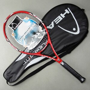 Tennis racket Carbon Aluminum Alloy Racquet with cover bag and 1pc overgirp Grip Size: 4 1/4