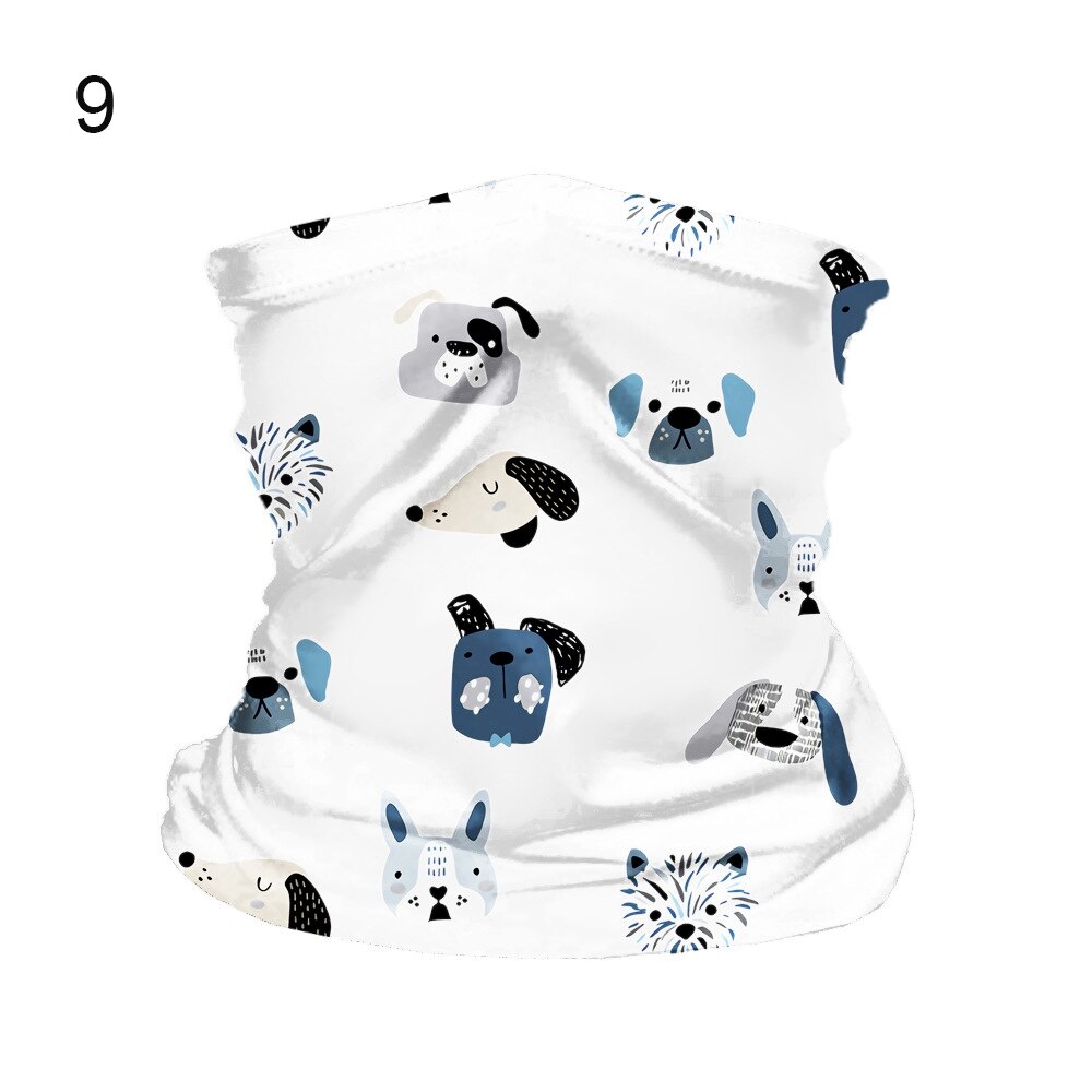 Hængende øre børn hoved ansigt hals gamacher tube bandana tørklæde udendørs cykeltilbehør med usynlig lomme: 09- uden hængende øre