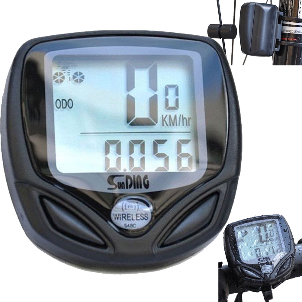 Km Bicycle Reader Wireless Bike Mountain Bike Computer Lcd Practical Speedometer Odometer Waterproof Bicycle Speedometer