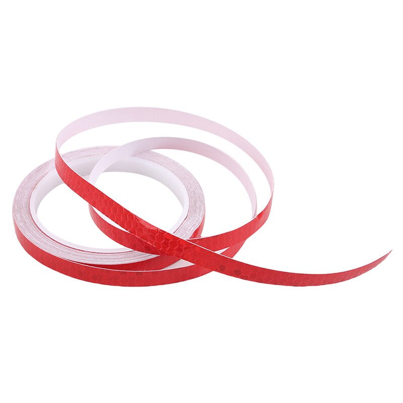 8mx1cm Bike Reflective Stickers Cycling Fluorescent Reflective Tape MTB Bicycle Adhesive Tape Safety Decor Sticker Accessories