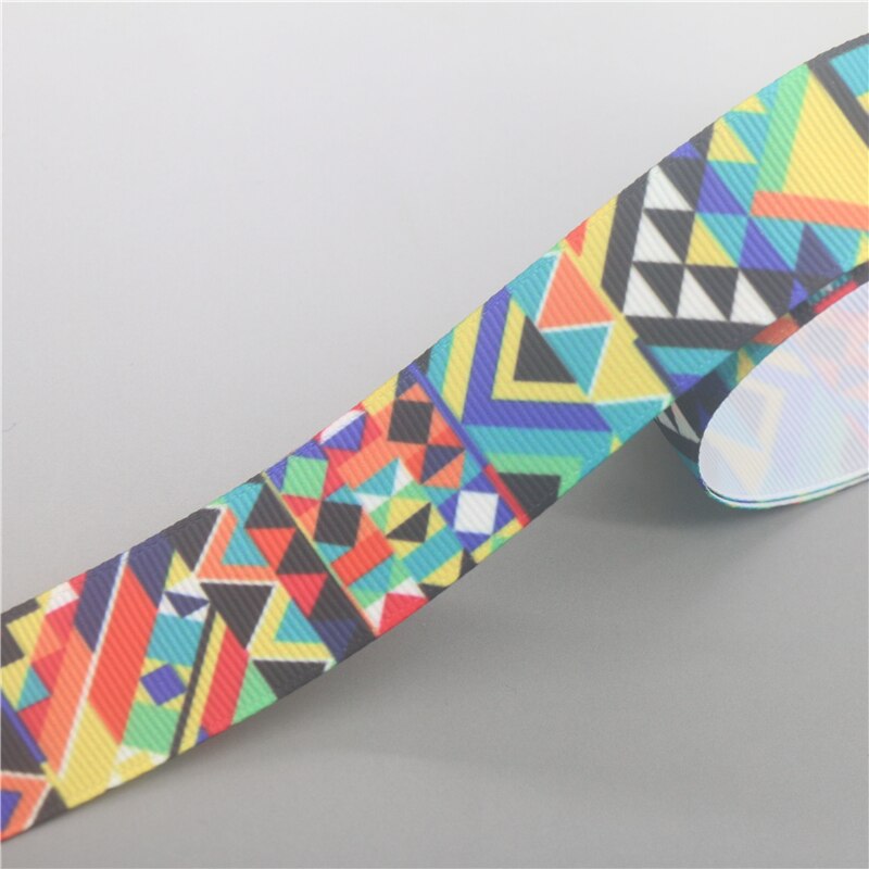 DHK-Cinta de grogrén impresa personalizada, Material para decoración de sombreros, manualidades de costura, DIY, 50 yardas: 16054 / 22mm