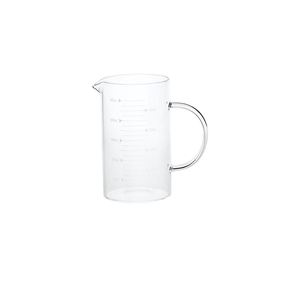 OTHERHOUSE 350/500ML Hoge Borosilicaatglas Maatbeker Drinkware Melk Maatregel Transparante Cup Kruik Meetinstrument Voor Bakken: 500ml