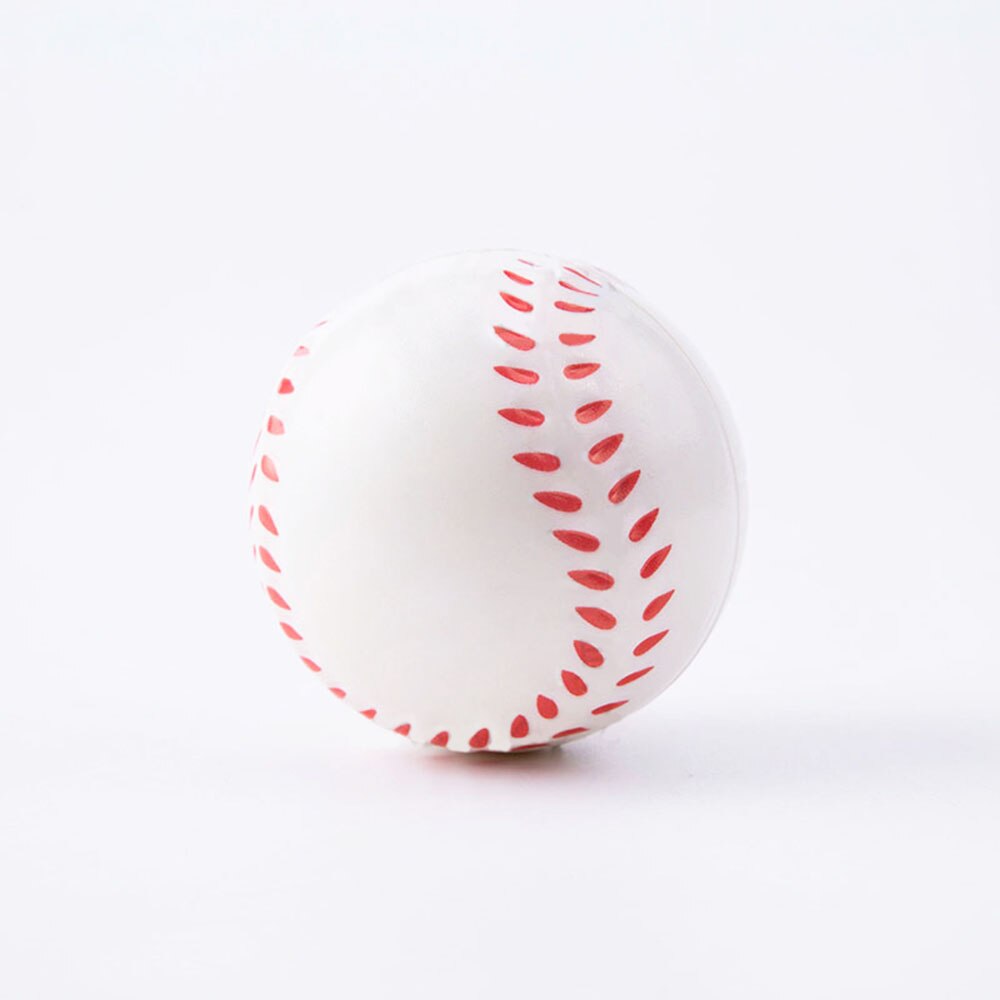 Hånd basketball baseball fodbold tennis træning blød elastisk squuze stressaflastning bold barn lille bold legetøj voksen massage legetøj: Baseball