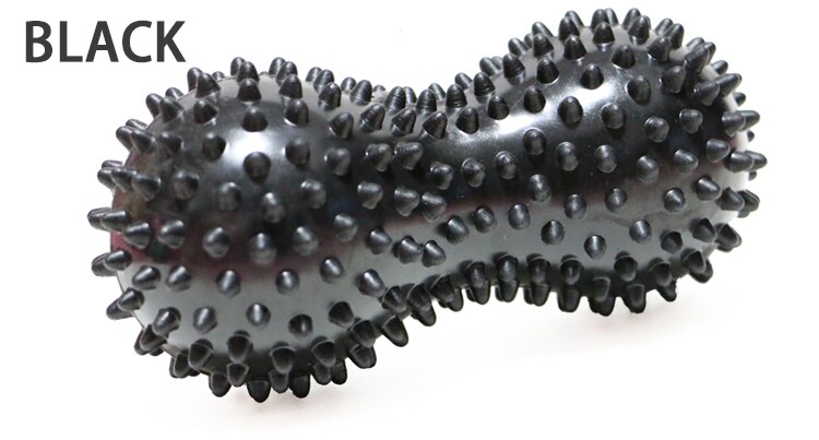 PVC Peanut Spiky Ball Massage Acupoint Grip Ball Pointed Nail Fascia Yoga Ball Fitness Ball Inflatable Hedgehog Ball: Gold