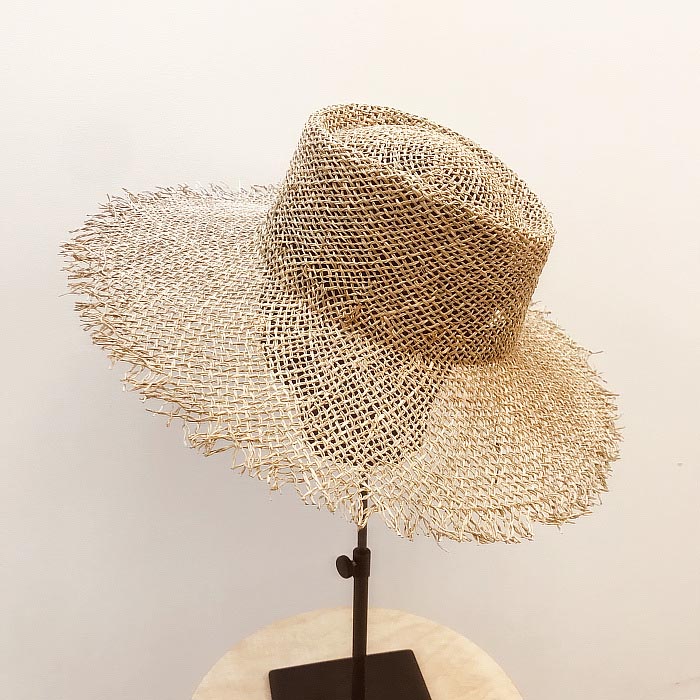 Fibonacci Hollow Big Brim Sun Hat For Wide Brim Summer Straw Beach Women Hats: Default Title