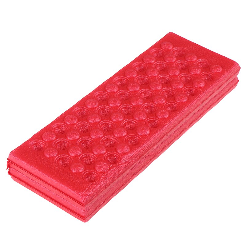 Opvouwbare buitenstoel, schuimrubberen eva-kussen, draagbare opvouwbare waterdichte buitenstoel, kampeermat, visaccessoires, 5 kleuren: Rood
