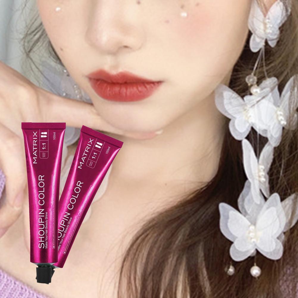 100ml Hair Dye Semi-Permanent Good-Looking Colorful Beauty Color Dye Nature Permanent Super Hair Dye Cream Girls Beauty Hair