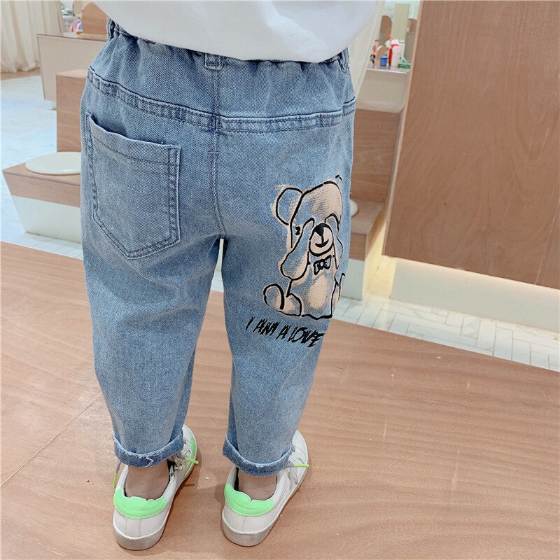 Pantalones vaqueros para niñas y niños, bonitos pantalones vaqueros para bebés y niños,