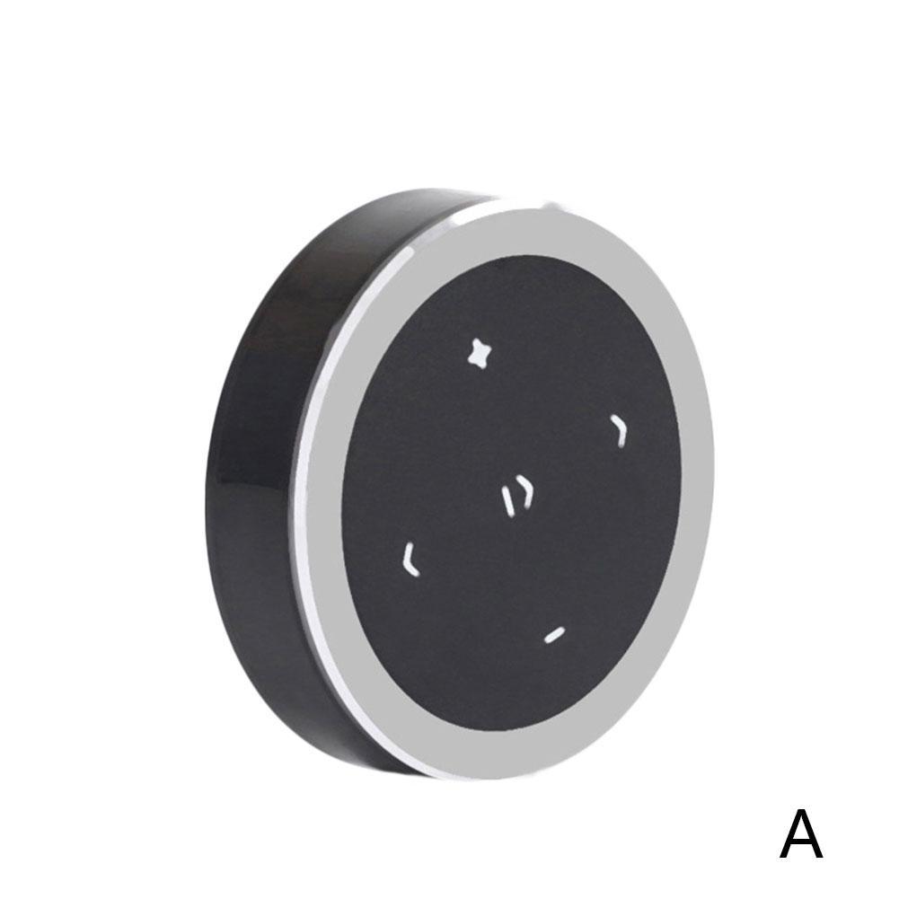 Wireless Bluetooth Remote Control Car Kit Media Button Car Motorcycle Steering Wheel Music Player Controller for iOS/Android: silver