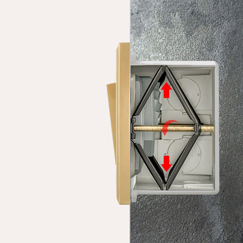 Black 10 Pack Wall Mounted Switch Box Repair Tool Switch Box Repair Device Support Rod Electrician Accessories