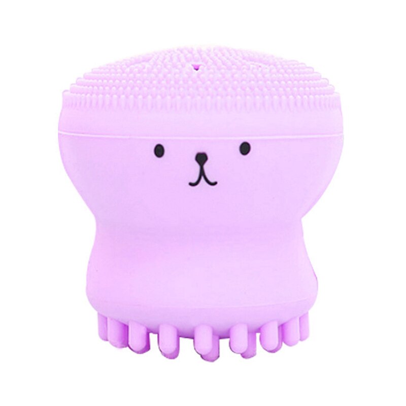 Silicone Face Cleansing Brush Octopus Shape Silicone Face Cleansing Brush Pore Cleaner Exfoliator Face Washing Brush: 04