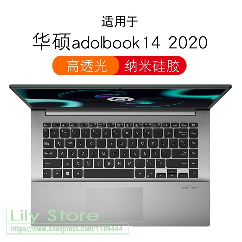 for ASUS Vivobook S14 S13 S333 13 S433 14 15 FA FL F Jq Silicone laptop Keyboard Cover Protector: clear