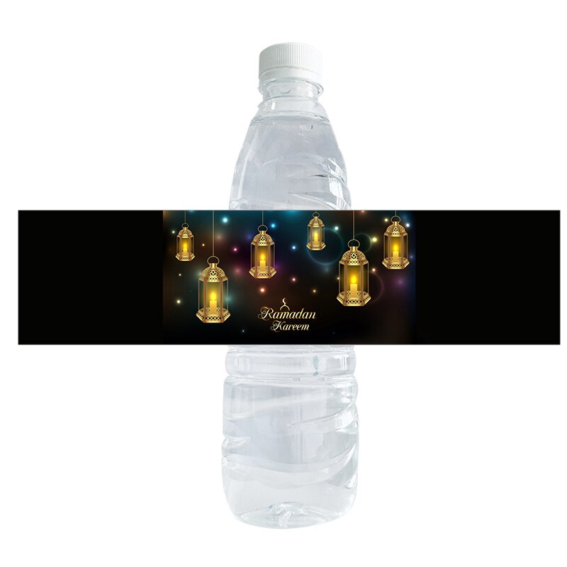 Ramadan Mubarak Water Fles Stickers Decor Islamitische Moslim Fles Etiket Sticker Eid Al-Fitr Party Decoratie Benodigdheden: M