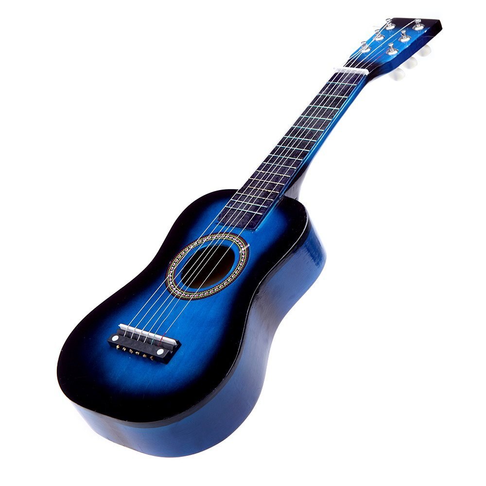 23Inch Gitaar Mini Gitaar Basswood Kid 'S Muzikale Speelgoed Akoestische Snaarinstrument Met Plectrum 1st String Koffie