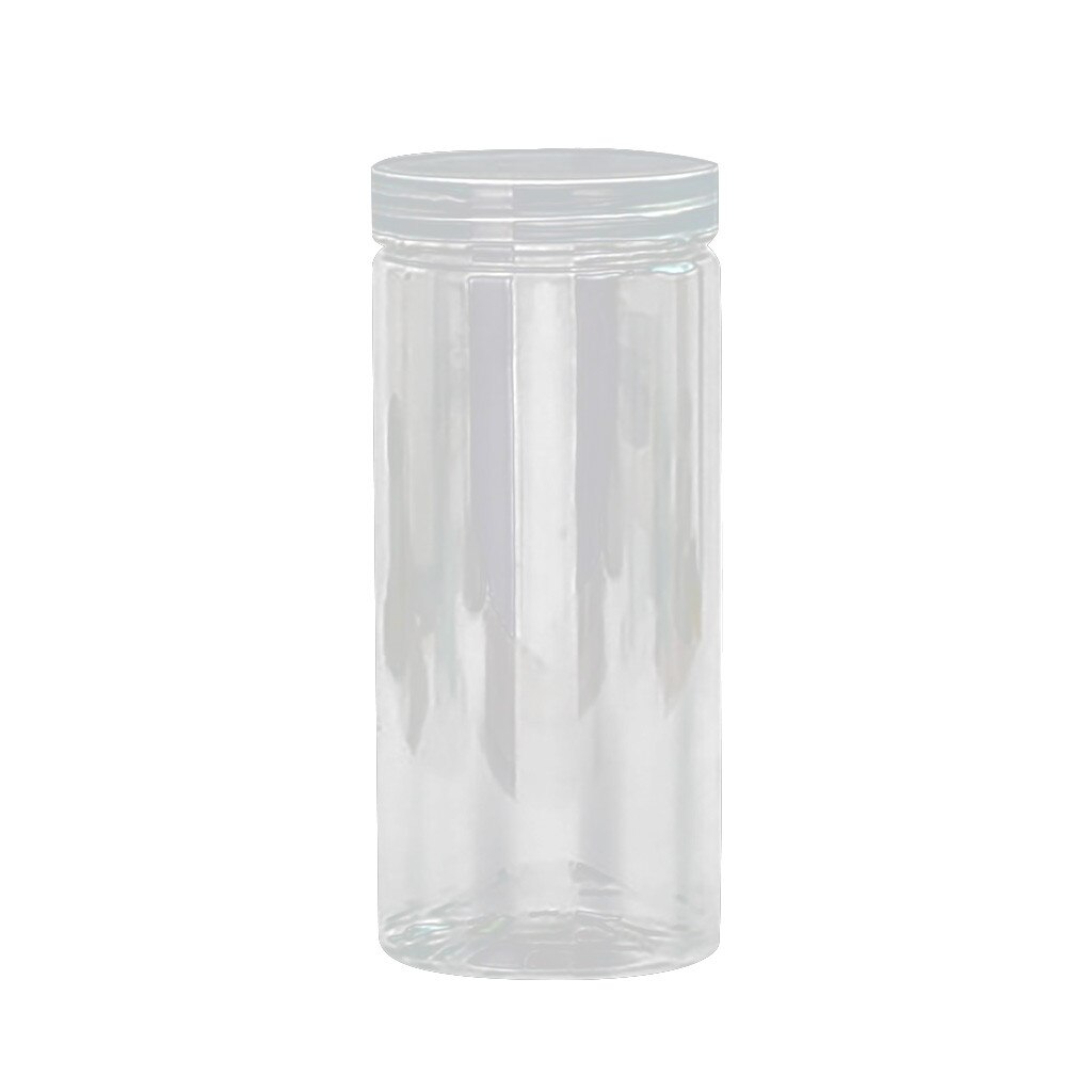 Latas selladas de plástico transparente caja de almacenamiento de grano de cocina sellado de alimentos bote fresco caja de contenedor nevera latas de preservación: D