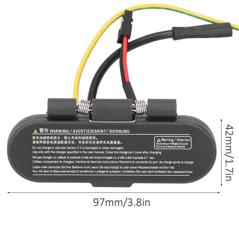 Electric Scooter Charging Port Electric Scooter Charging Port Assembly Dustproof Plug Replacement Part for Ninebot 9 G30