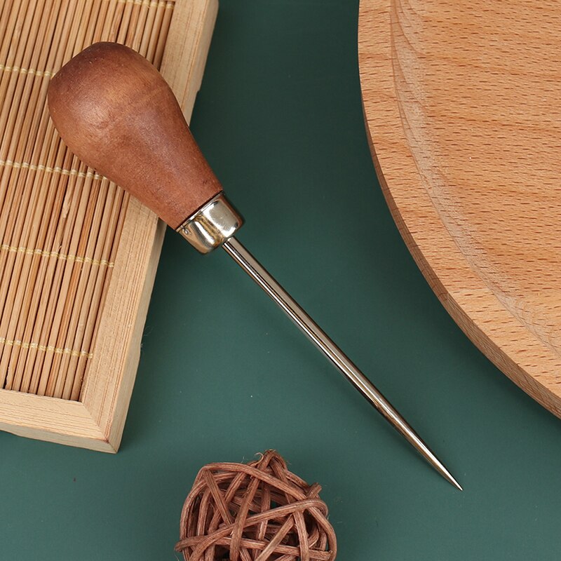 Shoes Repair Tool Wooden Handle Awls DIY Leather T... – Grandado