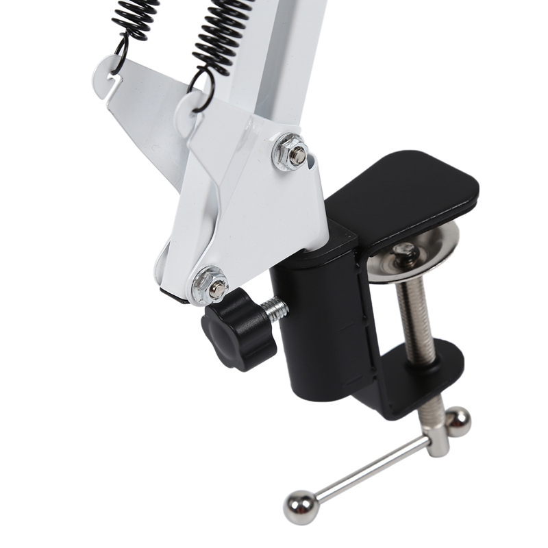 NB35 Extendable Recording Microphone Holder Suspension Boom Scissor Arm Stand Holder with Microphone Clip Table Mounting Clamp