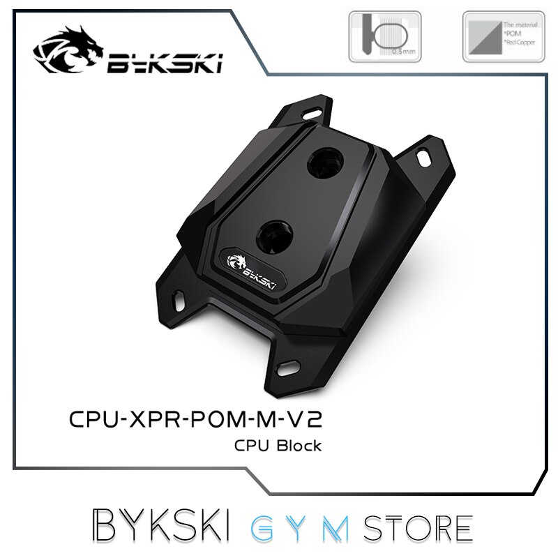 Bykski Cpu Water Blok Pom, Liquid Cooler Voor Amd Ryzen3/5/7 X470/Am/Fm Serie, CPU-XPR-POM-M-V2