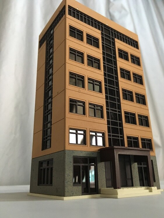 N Scale 1 / 150 urban sand table building model, animation scene, plastic assembly model of modern building