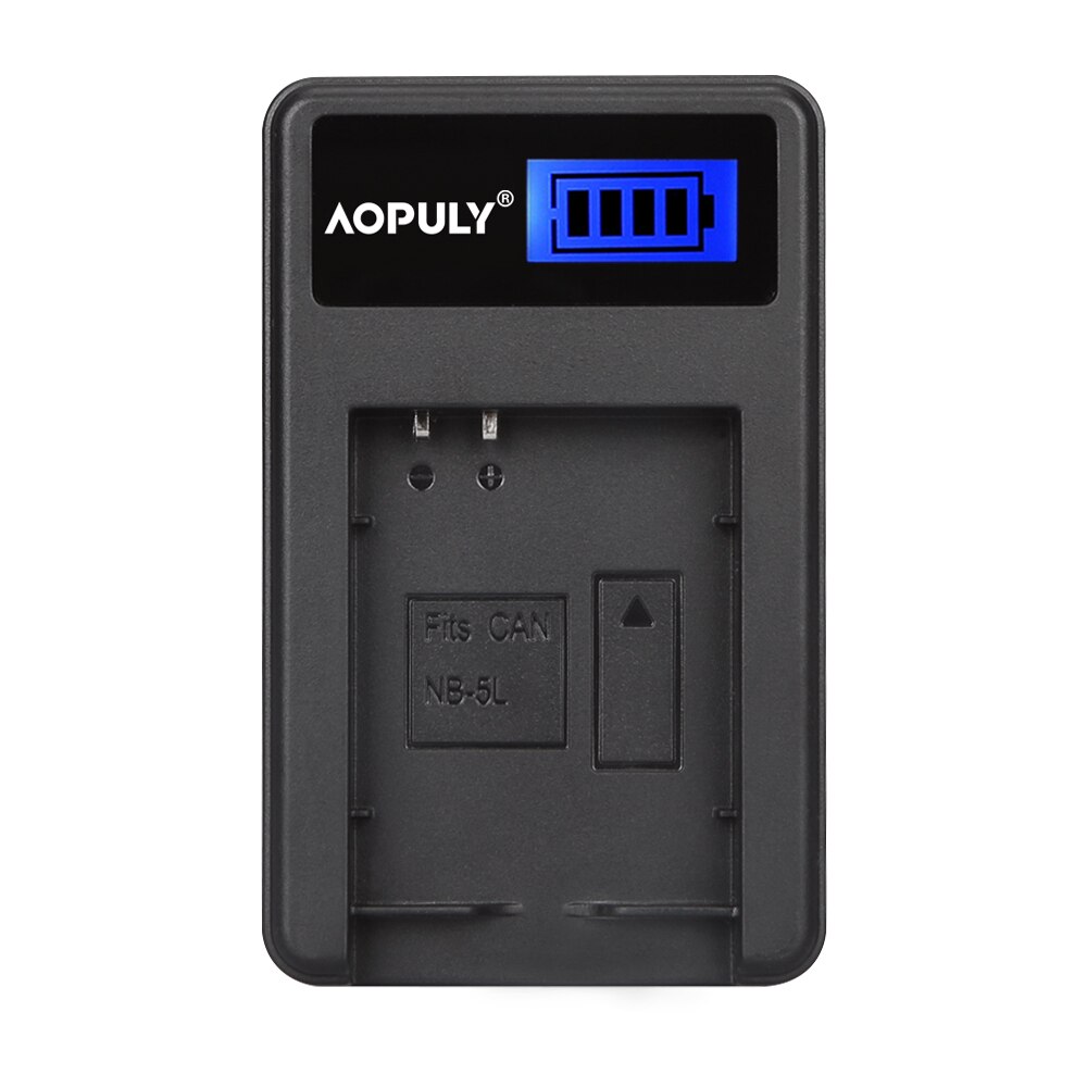 Original Aopuly NB-5L NB5L NB 5L Battery for Canon 90is 800 800is 850 850is 900 900is SD900 SX200 SD700IS SX230 SD800 IS: LCD1 USB Charger