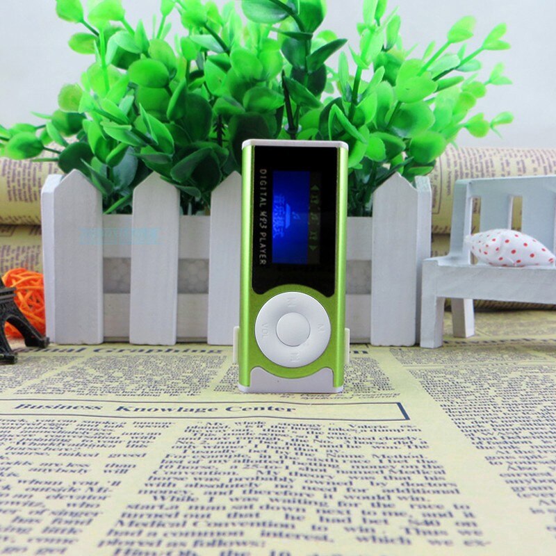 MP3 Muziek Spelers Sport Walkman Mini Usb Clip Lcd-scherm MP3 Media Player Ondersteuning 16Gb Externa Micro Sd-kaart draagbare MP3 # LR1: Green