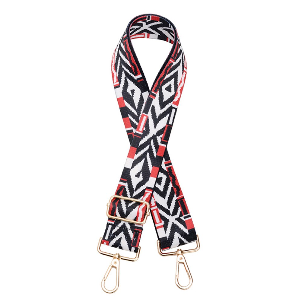 Adjustable Nylon Bag Straps Women Colorful Printing Replacement Wide Strap Shoulder Messenger Handbag Handle Ornaments: I