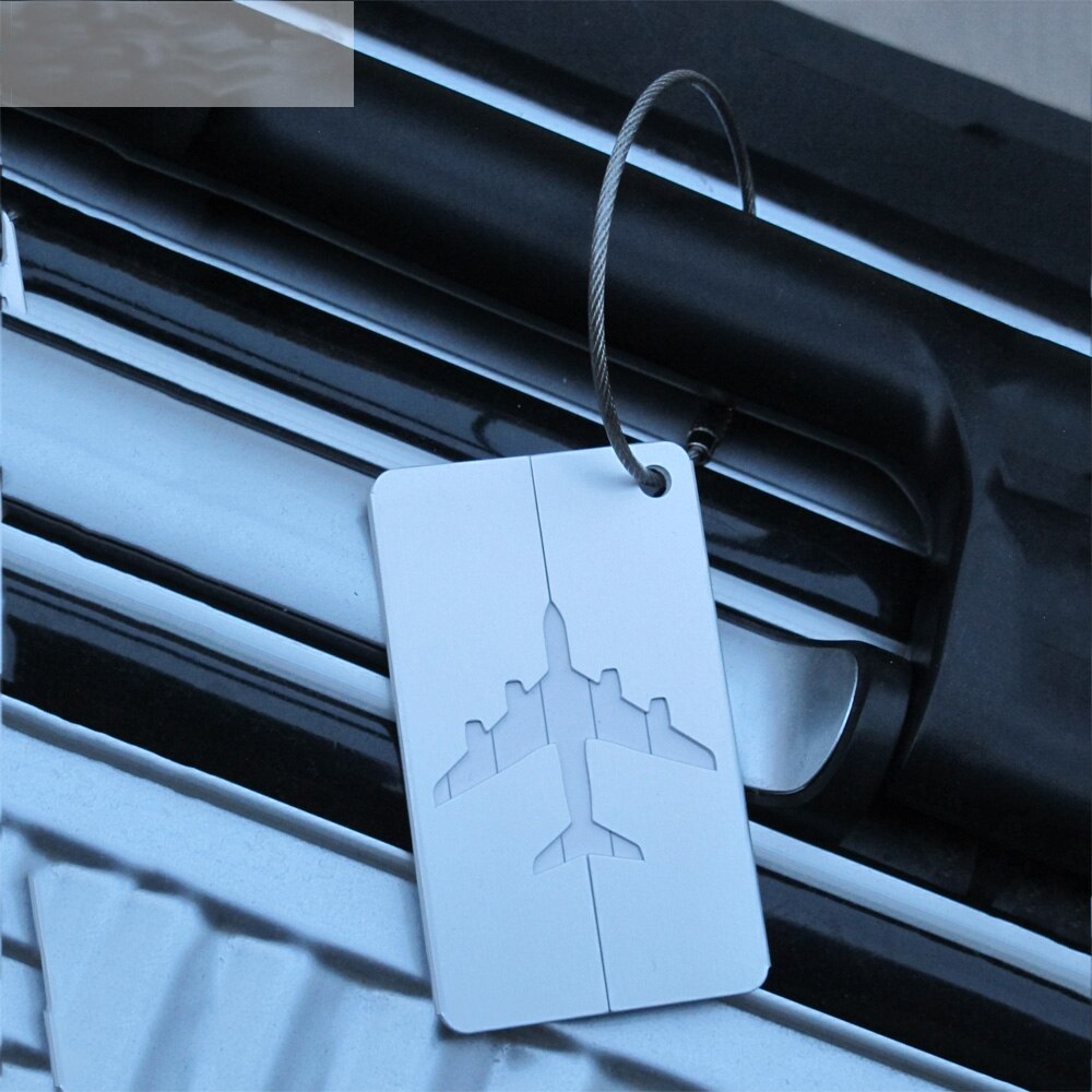 Aluminium bagasjemerker koffert etikett navn adresse id bag bagasje tag reise